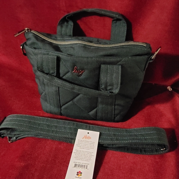 lug Handbags - Lug Dory Mini Crossbody/Satchel, Heather Indigo